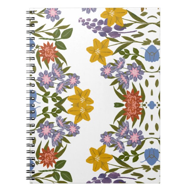 Cuaderno patrón de flores (Frente)