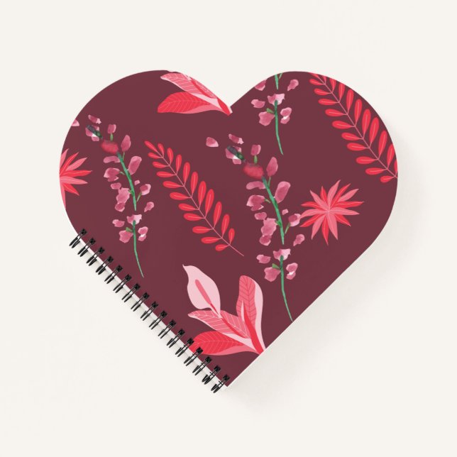 Cuaderno Patrón de flores (Anverso)