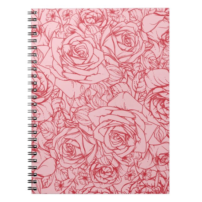 Cuaderno Patrón de flores 14 (Frente)
