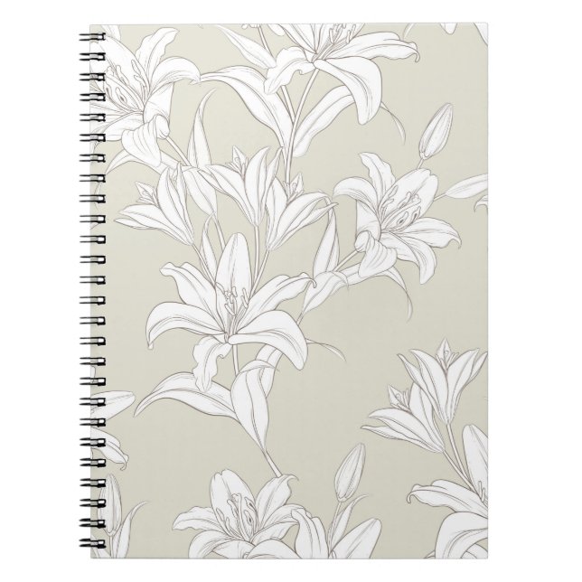 Cuaderno Patrón de flores 9 (Frente)