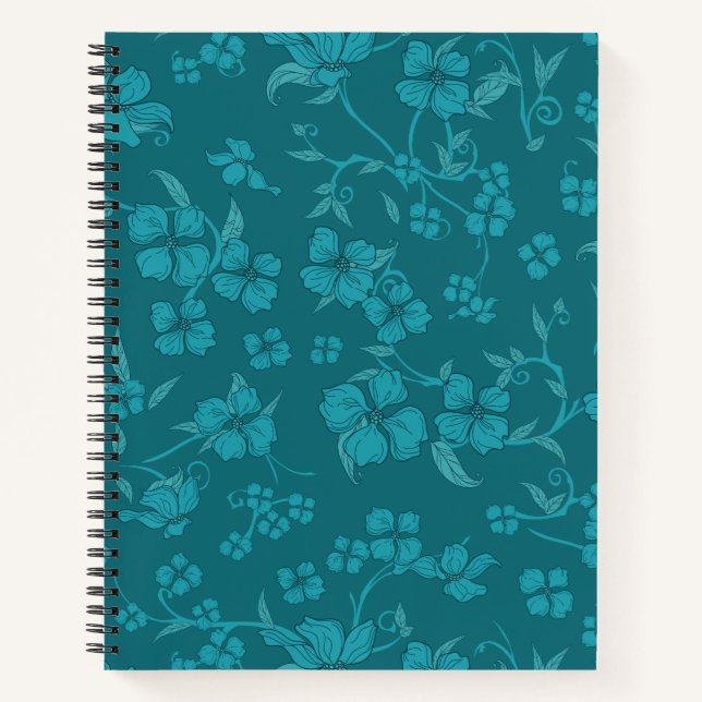 Cuaderno Patrón de Flores Asombrosas 2 (Anverso)