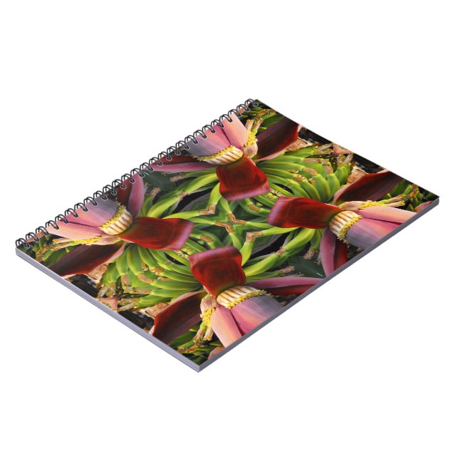 Cuaderno Patrón de flores bananeras (Lado Izquierdo)