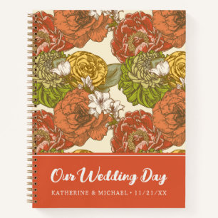 Cuaderno Patrón de flores de jardín Nuestro Día de la Bod