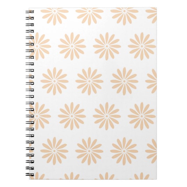 Cuaderno Patrón de flores rosadas. arte, arte, antecedentes (Frente)