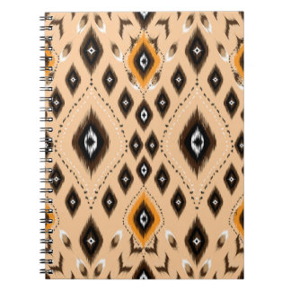 Cuaderno Patrón de folklore geométrico étnico Ikat