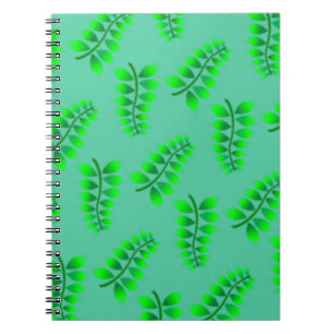 Cuaderno Patrón de follaje esponjoso