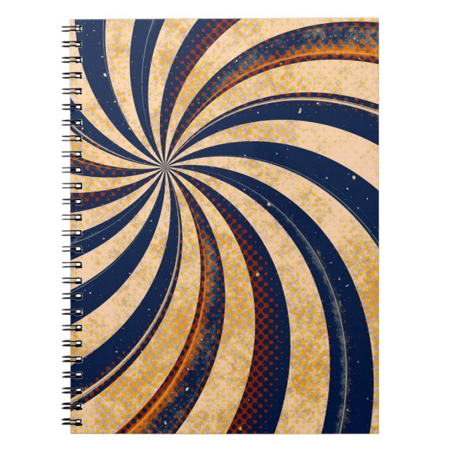 Cuaderno Patrón de fondo abstracto (Frente)