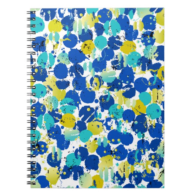 Cuaderno patrón de fondo abstracto sin fisuras, con esplhe (Frente)