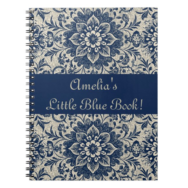 Cuaderno Patrón de fondo de escritorio de estilo Art Nouvea (Frente)