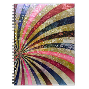 Cuaderno patrón de fondo de fondo de grifo abstracto, envej