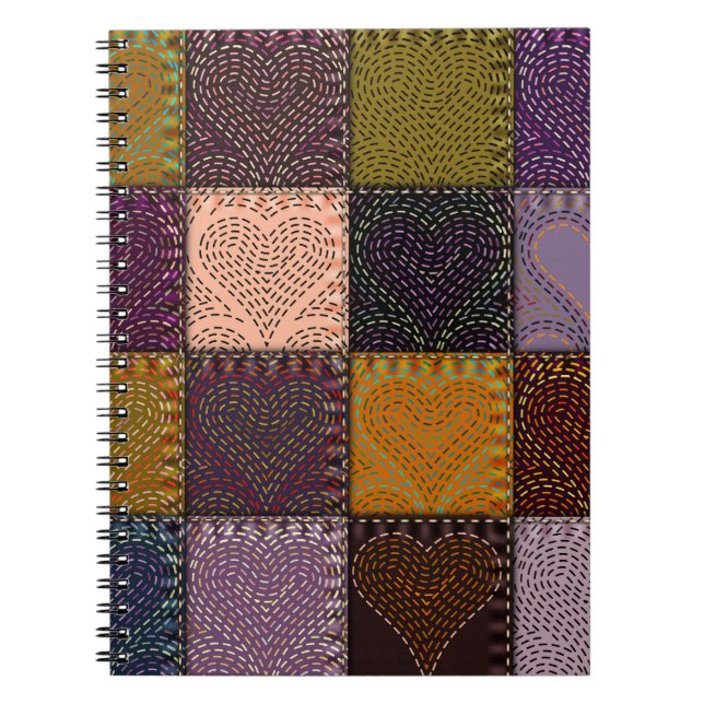 Cuaderno Patrón de fondo sin inconvenientes. El mosaico con (Frente)