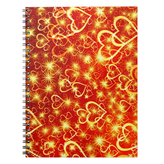 Cuaderno Patrón de formas de corazón-25622 (Frente)