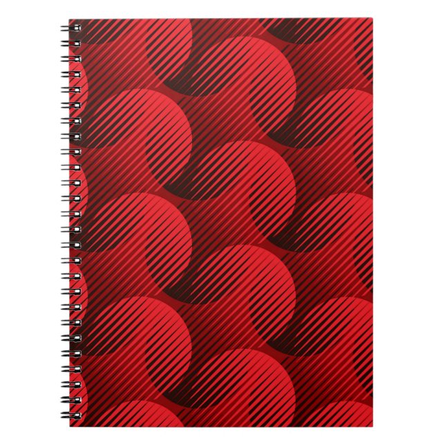 Cuaderno Patrón de formas geométricas sin costuras (Frente)