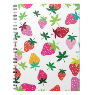 Cuaderno Patrón de fresa