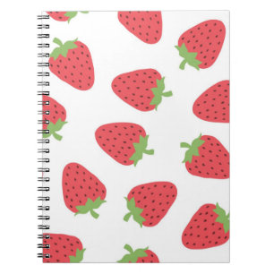 Cuaderno Patrón de fresa