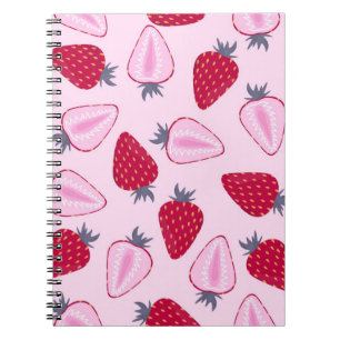 Cuaderno Patrón de fresa