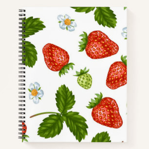 Cuaderno Patrón de fresa