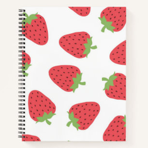 Cuaderno Patrón de fresa