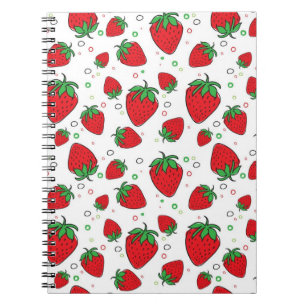 Cuaderno Patrón de fresa