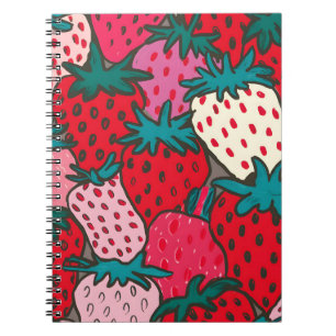 Cuaderno Patrón de fresa