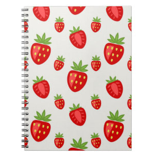 Cuaderno Patrón de fresa
