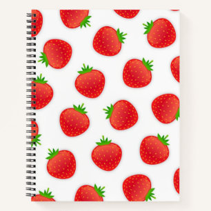 Cuaderno Patrón de fresa