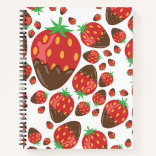 Cuaderno Patrón de fresa