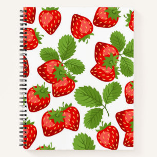 Cuaderno Patrón de fresa
