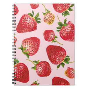 Cuaderno Patrón de fresa
