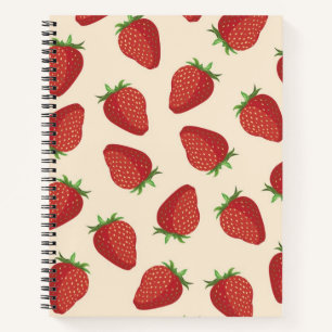 Cuaderno Patrón de fresa