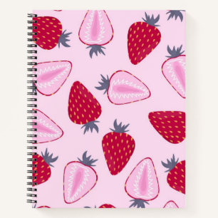Cuaderno Patrón de fresa