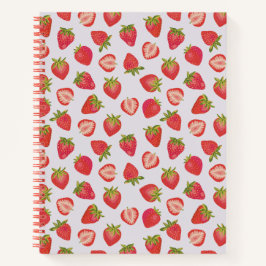 Cuaderno Patrón de fresa de verano