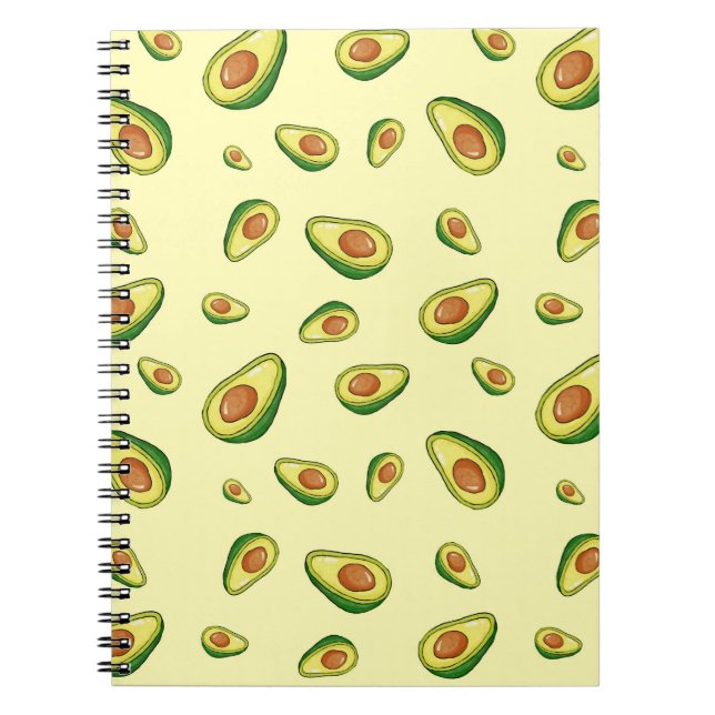 Cuaderno Patrón de Fruta de Aguacate  (Frente)