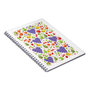 Cuaderno Patrón de fruta pura