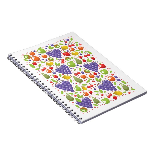 Cuaderno Patrón de fruta pura (Lado Derecho)