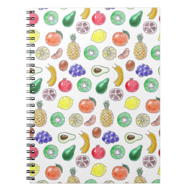 Cuaderno Patrón de frutas (Frente)