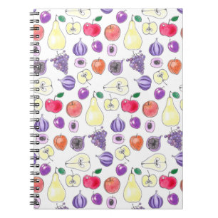 Cuaderno Patrón de frutas