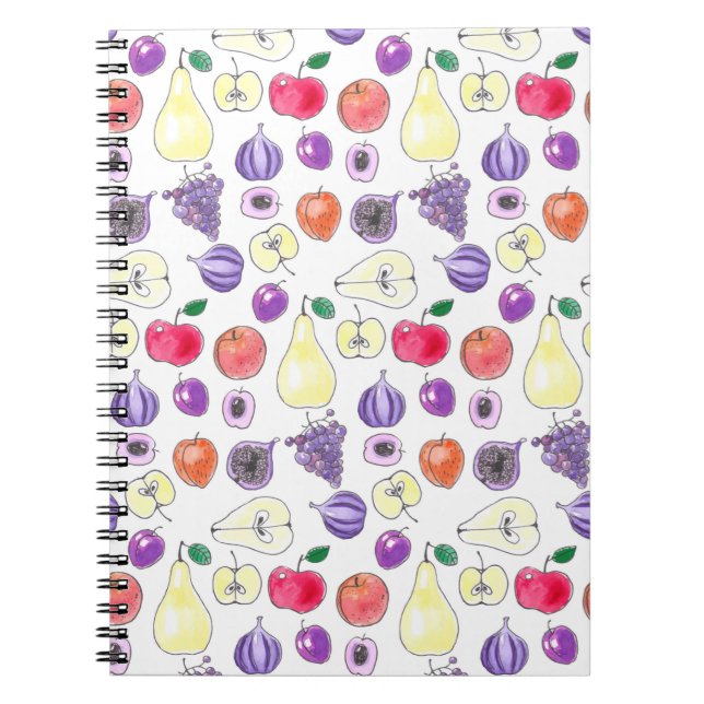 Cuaderno Patrón de frutas (Frente)