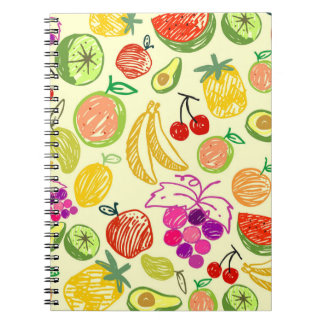 Cuaderno Patrón de frutas