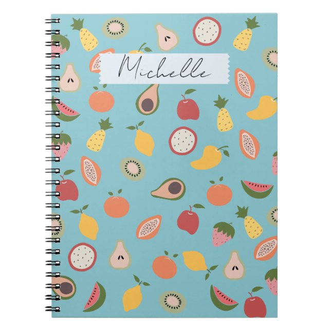 Cuaderno Patrón de frutas rusas (Frente)