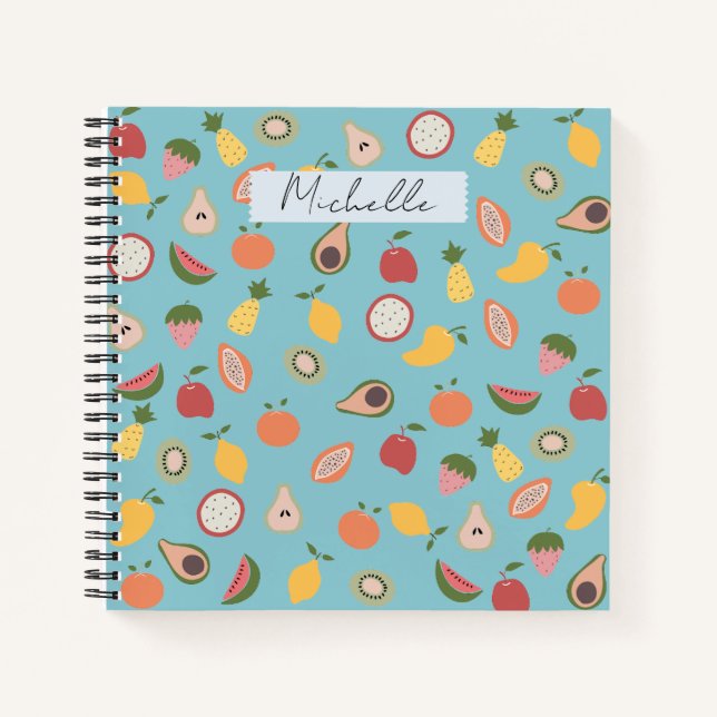Cuaderno Patrón de frutas rusas (Anverso)