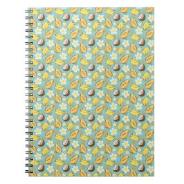 Cuaderno Patrón de frutas tropicales de verano