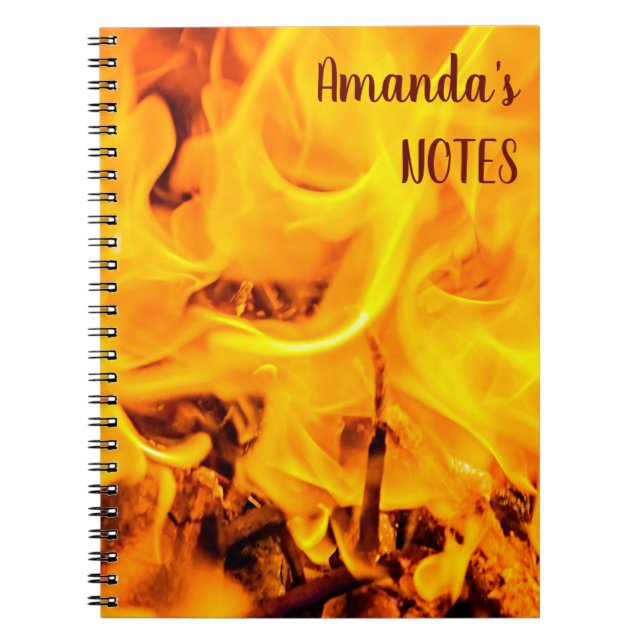 Cuaderno Patrón De Fuego Y Flores (Frente)
