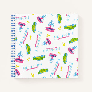 Cuaderno Patrón de fuente de agua y taxis de FRIENDS™