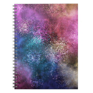 Cuaderno Patrón de galaxia colorido