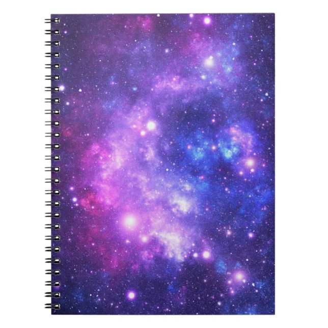 Cuaderno Patrón de galaxia cosmos scrapbooking (Frente)