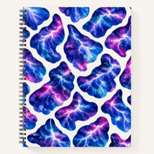 Cuaderno Patrón de galaxia de tormenta de relámpagos