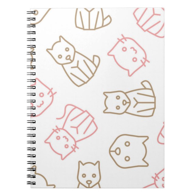 Cuaderno Patrón de gato (Frente)