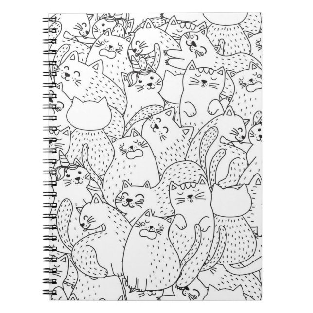 Cuaderno Patrón de gato (Frente)