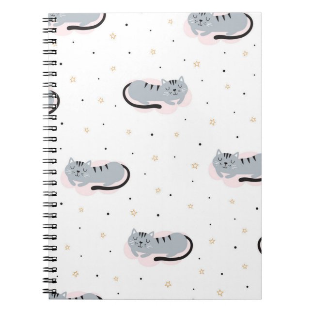 Cuaderno Patrón de gato (Frente)